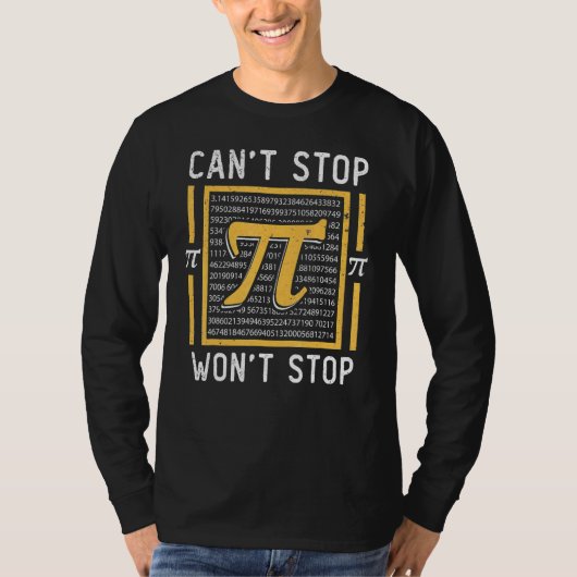 PiおもしろいはPiにストップはPiはストップDay 3 14 Tシャツ (正面)