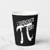 Piおもしろい記号 – I Pi日生き延び紙カップ 紙コップ (裏面)