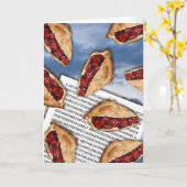 Piが低下している、Pi日グリーティングカード カード (黄色い花)