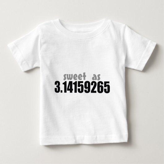 Piとして菓子 ベビーTシャツ (正面)