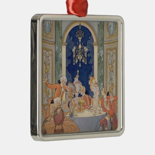 Piによる「Les連絡Dangereuses」のからのイラストレーション メタルオーナメント (右)