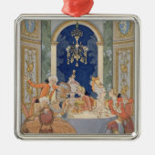 Piによる「Les連絡Dangereuses」のからのイラストレーション メタルオーナメント (正面)