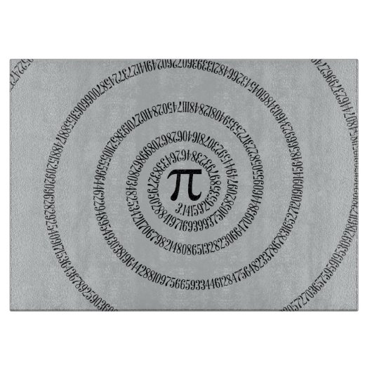 Piのかちりと言う音のためのねじれは灰色色を変えるためにカスタマイズ カッティングボード (正面)