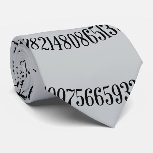 Piのかちりと言う音のための螺線形は変更の灰色色をカスタマイズ ネクタイ (ロール)