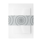 Piのかちりと言う音のねじれは灰色色を変えるためにカスタマイズ 招待状ベリーバンド (正面例)