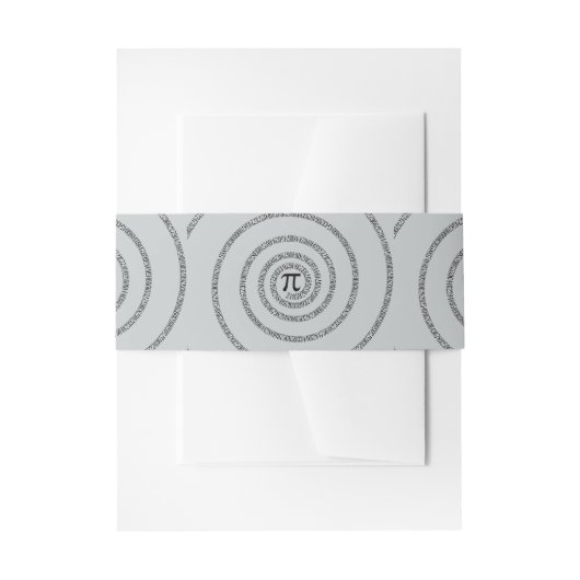 Piのかちりと言う音のねじれは灰色色を変えるためにカスタマイズ 招待状ベリーバンド (正面例)