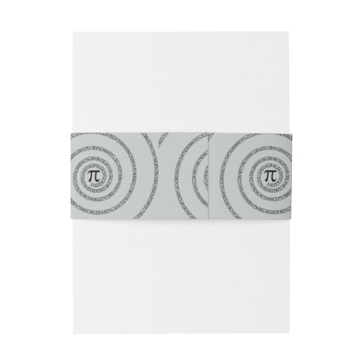 Piのかちりと言う音のねじれは灰色色を変えるためにカスタマイズ 招待状ベリーバンド (裏面例)