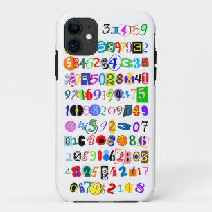 Piのカラフルそして計算されるおもしろいの描写 iPhone 11 ケース