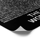PiのストップWontとストップはヴィンテージ先生Pi Da ポスター (角)