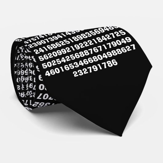 Piのディジット ネクタイ (ロール)