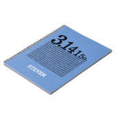 Piのディジット ノートブック (左側)