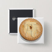 PIのパイ生地! かわいこちゃんパイ- Pi日を祝って下さい! π 缶バッジ (正面&裏面)