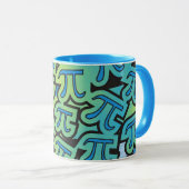 Piのパーティー- Piの記号- Pi日の数学のテーマのマグ マグカップ (正面右)