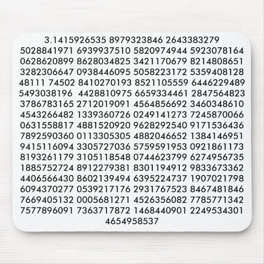 Piのマウスパッド マウスパッド (正面)