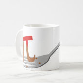 Piのマグのかみ傷 コーヒーマグカップ (正面左)