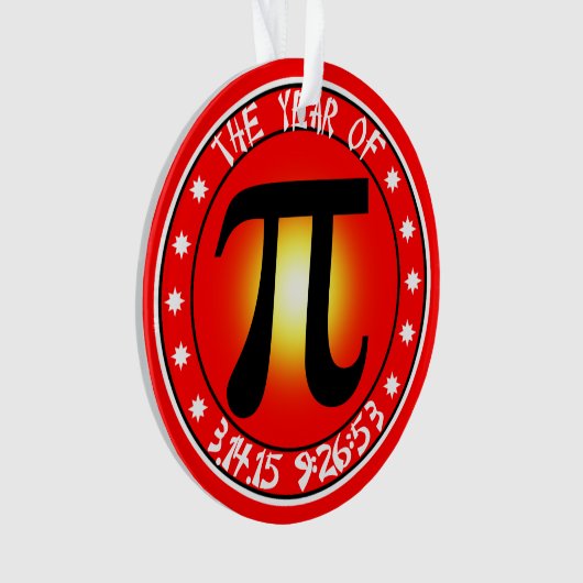 Piの年3/14/15 9:26:53 オーナメント (正面)