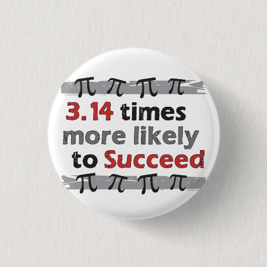 Piの成功 缶バッジ (正面)