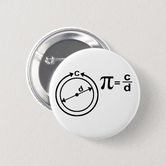 Piの数学定義 缶バッジ (正面&裏面)