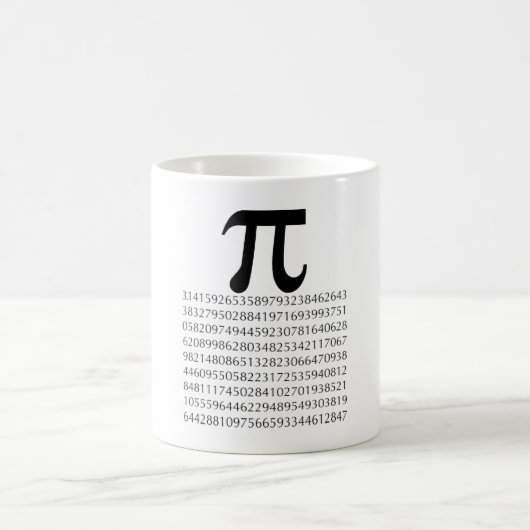 piの数学 コーヒーマグカップ (中央)