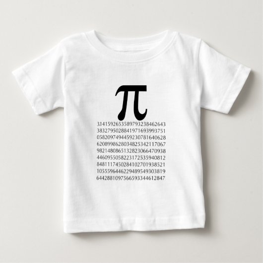 piの数学 ベビーTシャツ (正面)