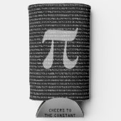 Piの数桁の数学定数 スリム缶クーラー (正面)