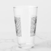 Piの数桁の数学定数 タンブラーグラス (右)