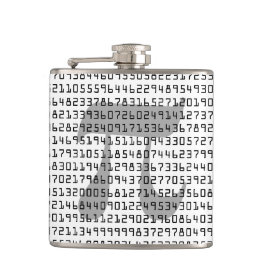 Piの数桁の数学定数 フラスク