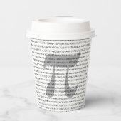 Piの数桁の数学定数 紙コップ (裏面)