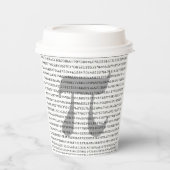 Piの数桁の数学定数 紙コップ (正面)