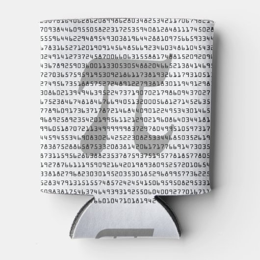 Piの数桁の数学定数 缶クーラー (正面)