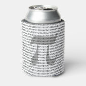 Piの数桁の数学定数 缶クーラー (缶裏面)