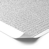 Piの最初の100,000桁 ポスター (角)