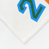 Piの計算単位ユニークとカラフルフォント フリースブランケット (角)