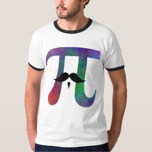 Piの記号の髭 Tシャツ