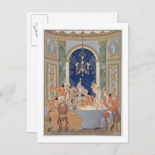 Piの「レリエゾンズダンジェリーズ」からのイラストレーション ポストカード (正面/裏面)