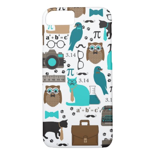 PiのiPhone 7の6/S場合の部分 Case-Mate iPhoneケース (裏面)