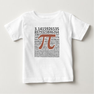 PiのPi日の数学のディジット ベビーTシャツ