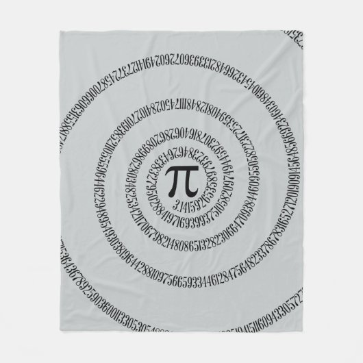 PiのsPIralのグレークリックの色を変更カスタマイズする フリースブランケット (正面)