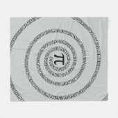 PiのsPIralのグレークリックの色を変更カスタマイズする フリースブランケット (正面(横))