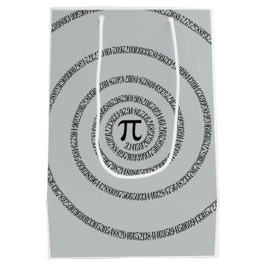 PiのsPIralのグレークリックの色を変更カスタマイズする ミディアムペーパーバッグ (裏面)