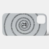 PiのsPIralのグレークリックの色を変更カスタマイズする Case-Mate iPhoneケース (裏面 (横))