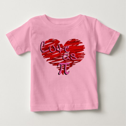 PiのTシャツとしてかわいい ベビーTシャツ (正面)