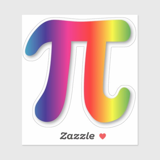 Piはっきりした記号 シール (シート)