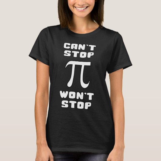 PiはPiストップ日ストップ3.14数学のおたくのギーク Tシャツ (正面)
