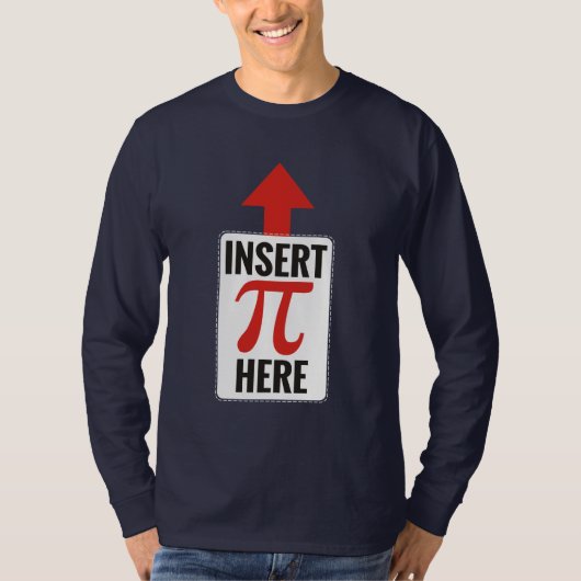 Piをここに挿入して下さい Tシャツ (正面)