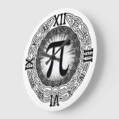 PIエンブレム ラージ壁時計 (傾斜)