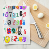 Piカラフルとおもしろいの描写 キッチンタオル (四つ折り)