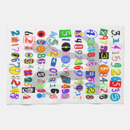 Piカラフルとおもしろいの描写 キッチンタオル