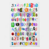 Piカラフルとおもしろいの描写 キッチンタオル (縦)