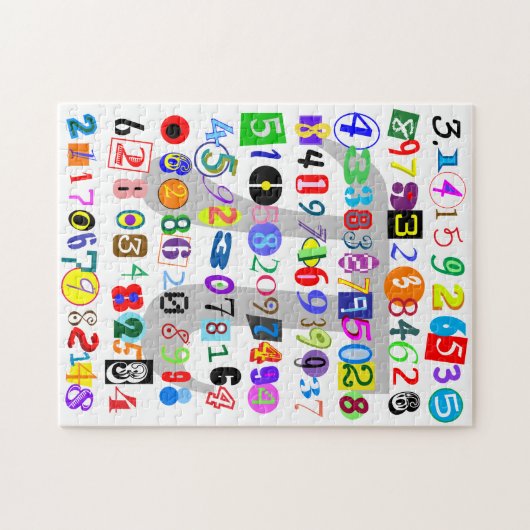 Piカラフルとおもしろいの描写 ジグソーパズル (横)